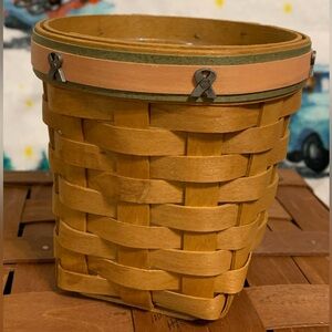 LONGABERGER BREAST CANCER BASKET 🧺 . EUC!